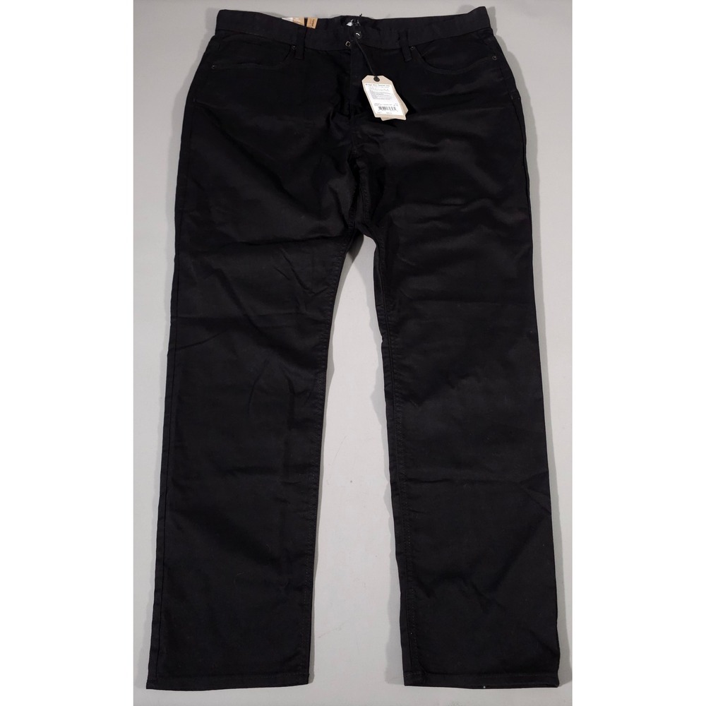 Prana Bridger Slim‎ Tapered Jean Mens 40x32 Black Out Organic Cotton Stretch